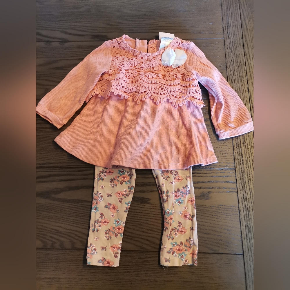 Little Lass Baby matching set size 18M